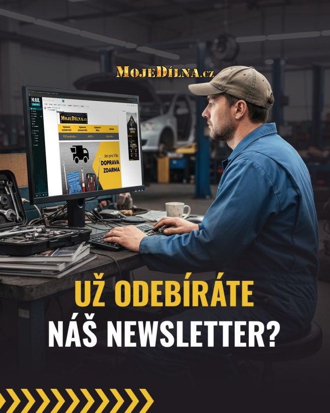 Odebíráte náš newsletter? 🔧📩 Pokud ne, nejspíš vám unikají novinky, tipy na must-have vercajk a SLEVY💸, které jinde...