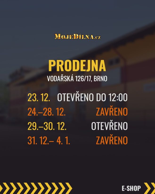 Jak jsme na tom s otevíračkou přes svátky? 📆🎄 👉 Poslední vercajk před Vánoci, ať už do dílny, nebo pod stromeček 🎄, můžete...